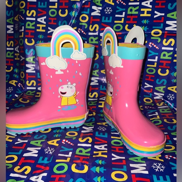 Peppa Pig Hasbra rain winter boots, size 7-8 - Picture 3 of 6